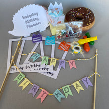 Load image into Gallery viewer, HUFFY BIRTHDAY: Hedgehog Birthday Box. Birthday gifts and props.