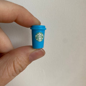 Starbucks mini resin cups. Coffee cup photo props.