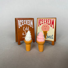 Load image into Gallery viewer, Mini ice creams and ice cream shop board sign for photos. Photo props