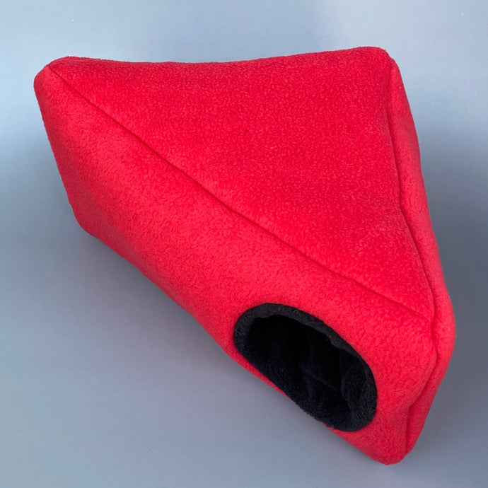 Fleece cosy corner house. Hedgehog bed. Fleece lined.