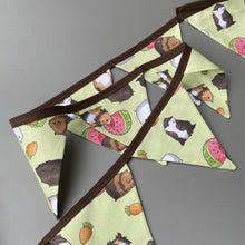 Load image into Gallery viewer, Guinea pigs miniature bunting. Viv decorations. Cage decorations.