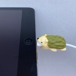 Hedgehog PVC charger protector. Phone charger protector.