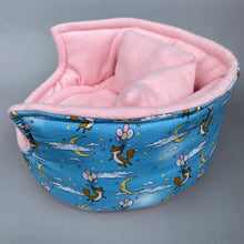 Load image into Gallery viewer, LARGE floating fox cuddle cup. Pet sofa. Guinea pig bed. Pet beds. Fleece sofa bed.