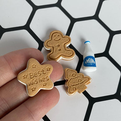 Milk and cookies photo prop. Round resin props for photos.