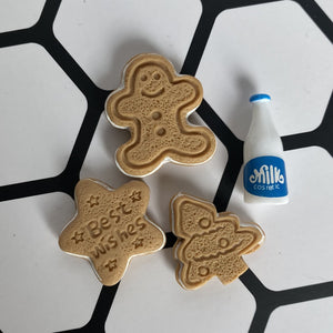 Milk and cookies photo prop. Round resin props for photos.