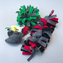 Load image into Gallery viewer, TOY BUNDLE #1: Toys for hedgehogs. Set of 4 or 8 fleece toys.