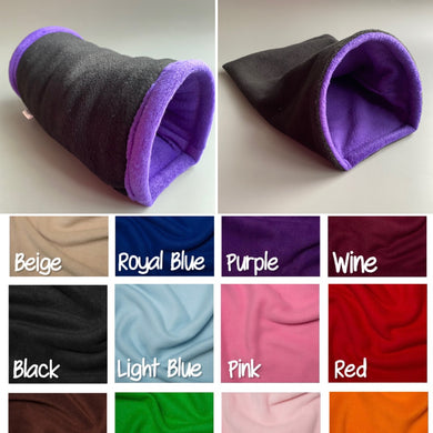Fleece mini set. Padded tunnel and snuggle sack set.