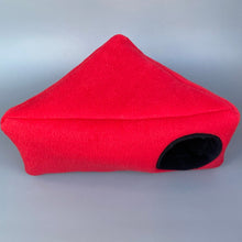 Load image into Gallery viewer, Fleece cosy corner house. Hedgehog bed. Fleece lined.