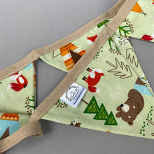 Load image into Gallery viewer, Camping miniature bunting. Viv decorations. Cage decorations.