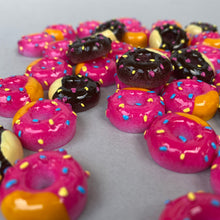 Load image into Gallery viewer, Mini resin donuts photo prop. Resin donut prop for photos.