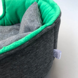 Large cuddle cup. Pet sofa for guinea pigs. Fleece sofa bed.