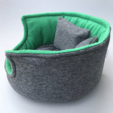Load image into Gallery viewer, Large cuddle cup. Pet sofa for guinea pigs. Fleece sofa bed.