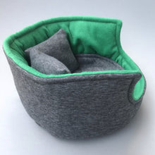 Load image into Gallery viewer, Large cuddle cup. Pet sofa for guinea pigs. Fleece sofa bed.
