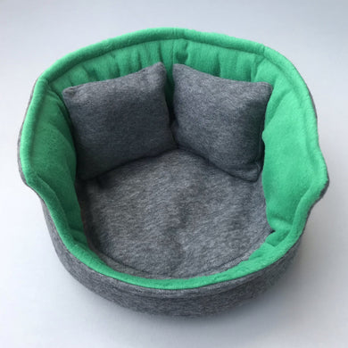 Large cuddle cup. Pet sofa for guinea pigs. Fleece sofa bed.