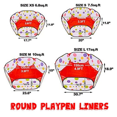 Round double fleece cage liner. Fleece playpen liners.